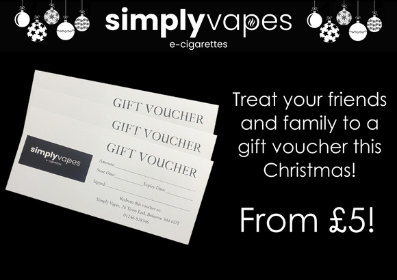 Simply Vapes Gift Voucher (£5 - £50)