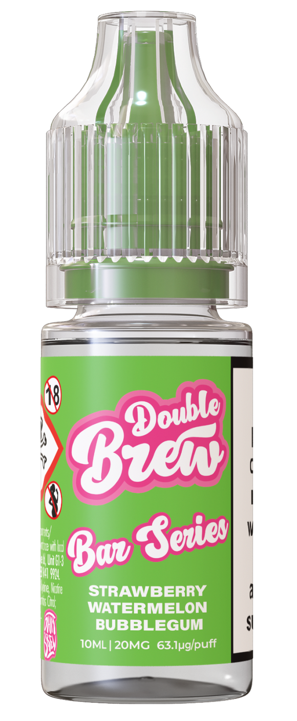 Double Brew - Bar Series - Strawberry Watermelon Bubblegum 10ml (Mix & Match 3 x £10)