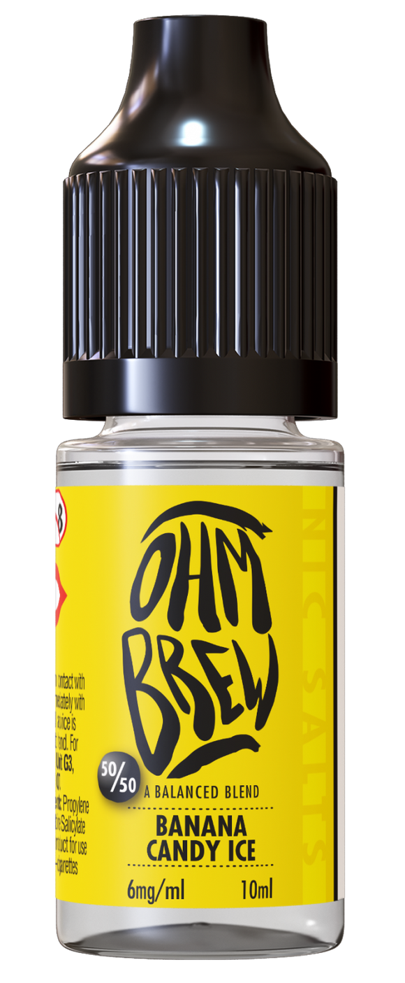 Ohm Brew - Banana Candy Ice Salt 10ml (Mix & Match 3 x £10)