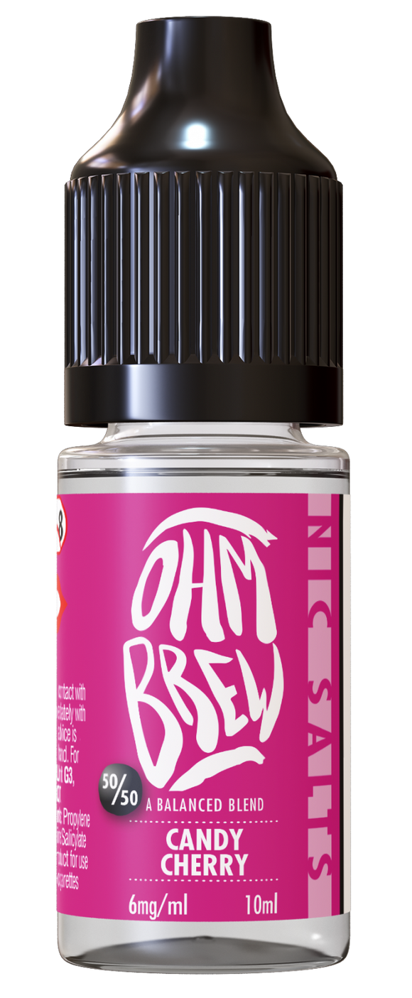 Ohm Brew - Candy Cherry Salt 10ml (Mix & Match 3 x £10)