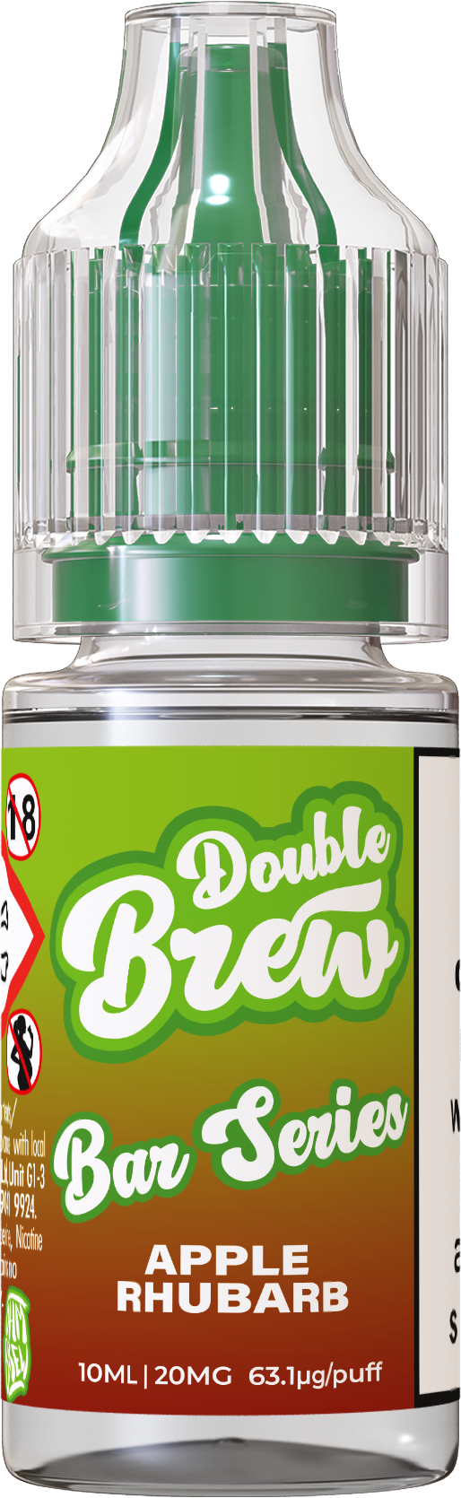 Double Brew - Bar Series - Apple Rhubarb 10ml (Mix & Match 3 x £10)