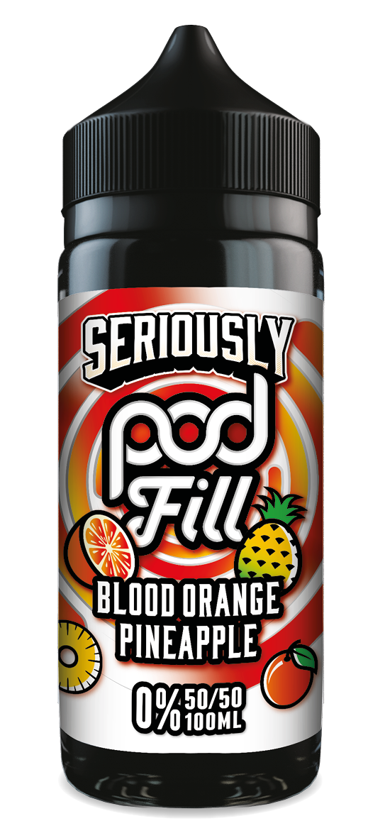 Seriously - Pod Fill - Blood Orange Pineapple 50/50 100ml