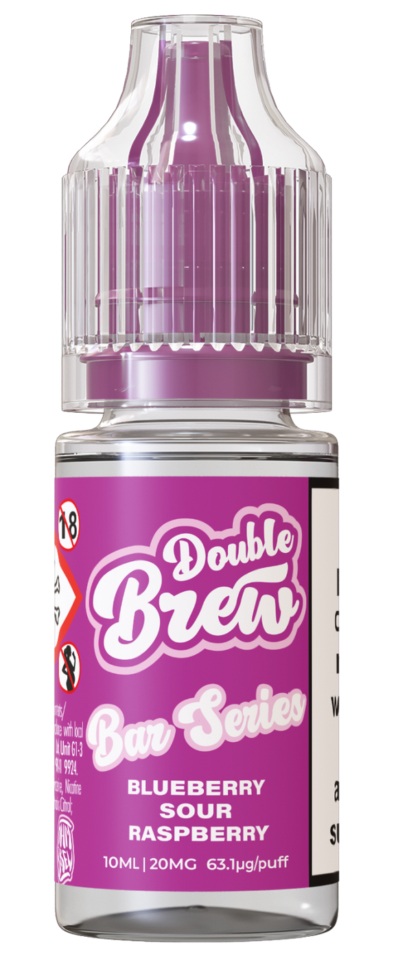 Double Brew - Bar Series - Blueberry Sour Raspberry 10ml (Mix & Match 3 x £10)