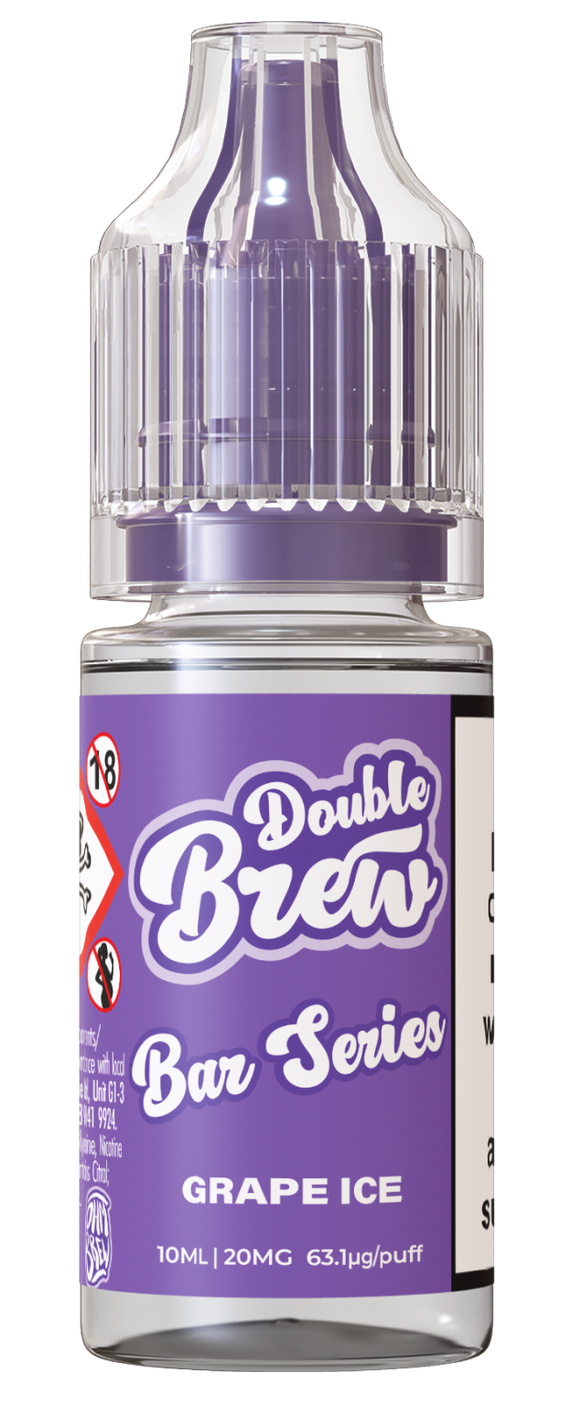 Double Brew - Bar Series - Grape Ice 10ml (Mix & Match 3 x £10)