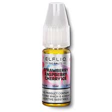 Elfbar - Elfliq - Strawberry Raspberry Cherry Ice salt 10ml (3 x £10)