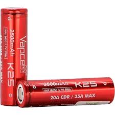 Vapcell - 18650 2500mah 20A/35A Battery Cel