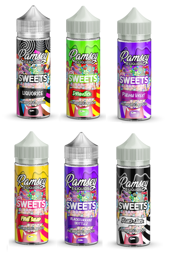 Ramsey - Sweet Range - Various Flavours 100ml 0mg